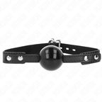 Bâillon boule souple en TPE réglable 37-52 cm — vue principale