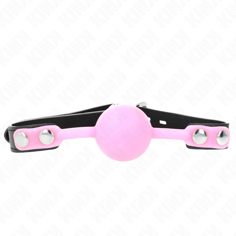 Bâillon boule classique silicone avec serrure — finition matière