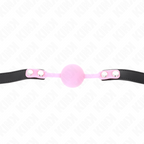 Bâillon boule classique silicone avec serrure — angle alternatif