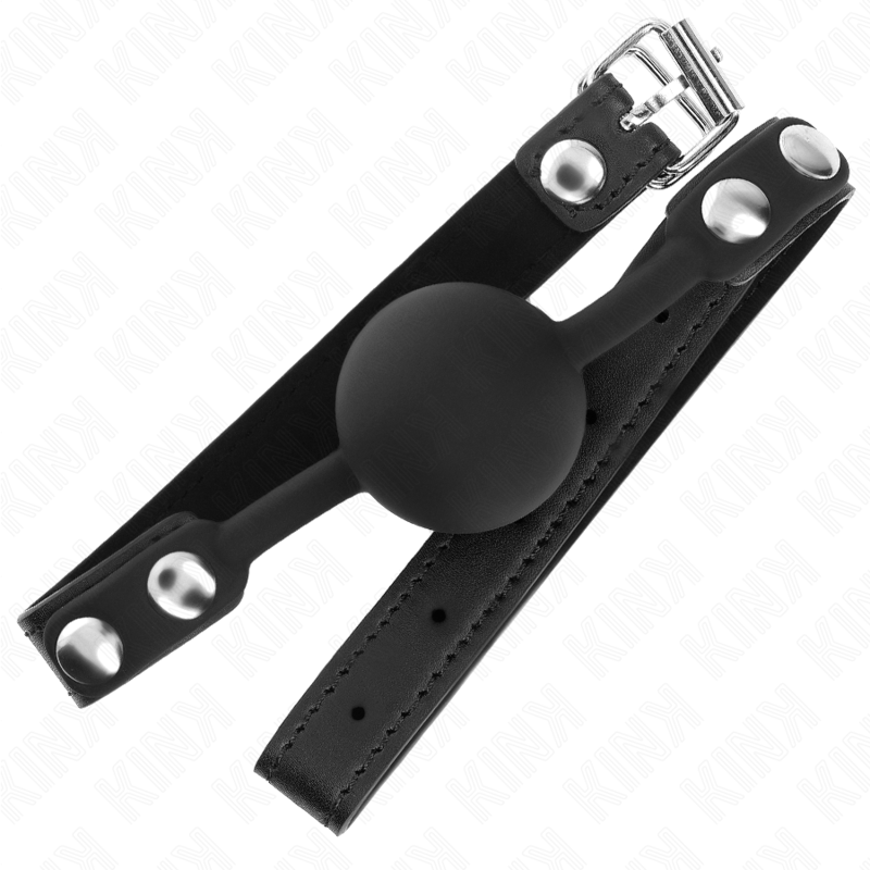 Bâillon boule en silicone à sangle réglable — détail produit