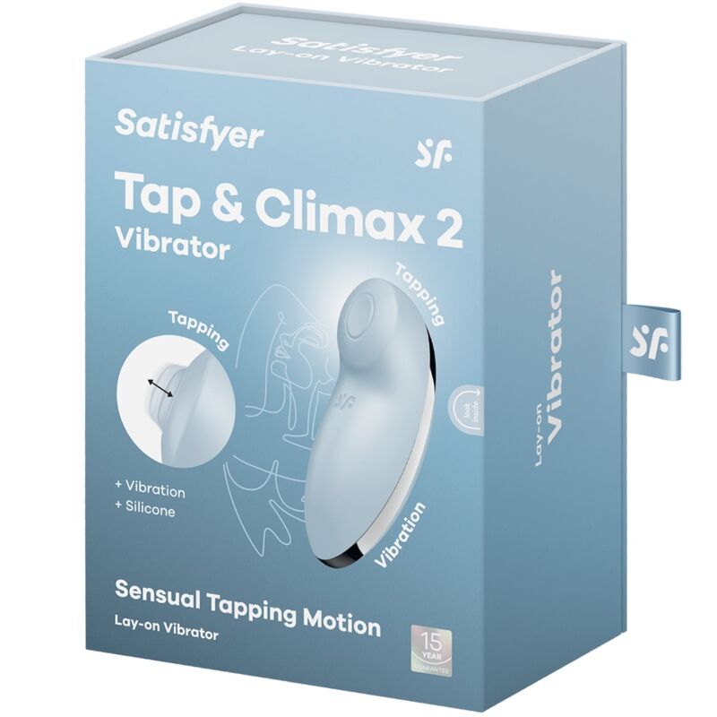 satisfyer tap climax 2 vibrateur stimulateur gris