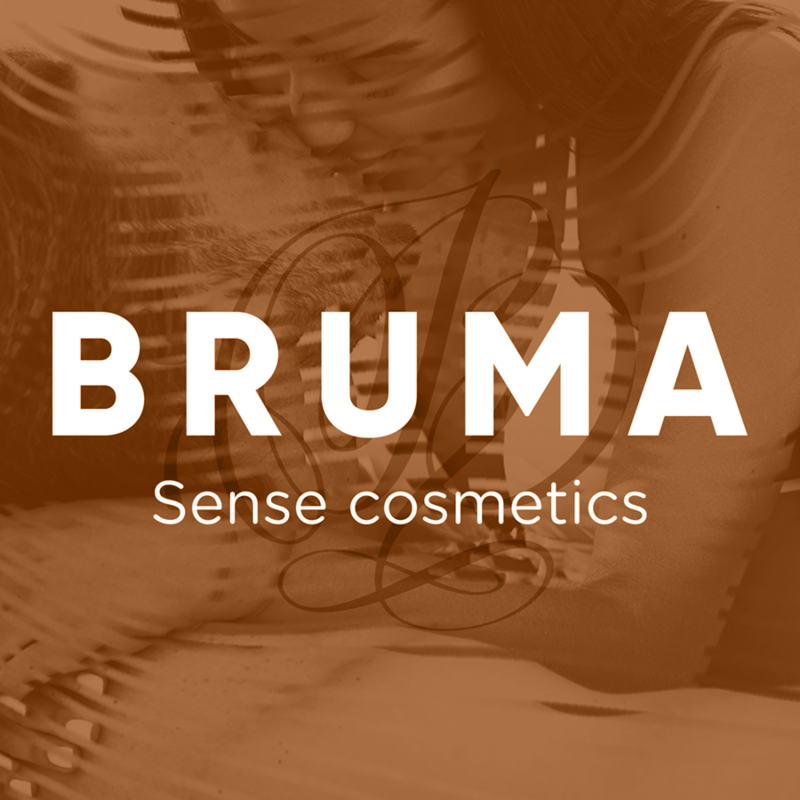 Visuel de marque Bruma Sense cosmetics, gamme huile de massage 3 en 1