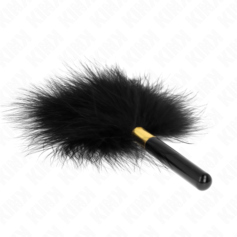 kink plumes chacoules en metal dore noir 18 cm