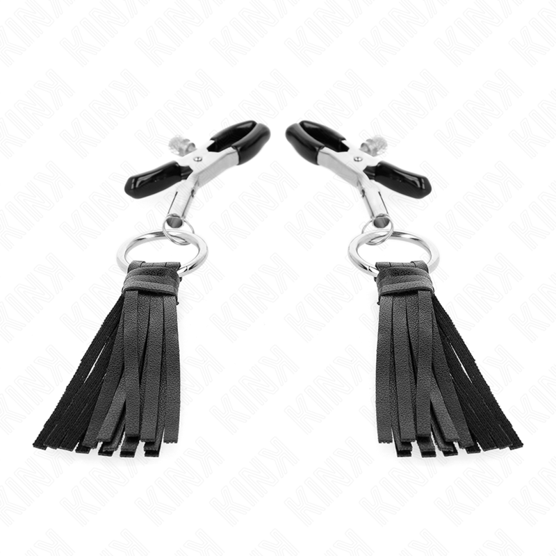 kink pinces a telemons a pampons en cuirette 6 cm