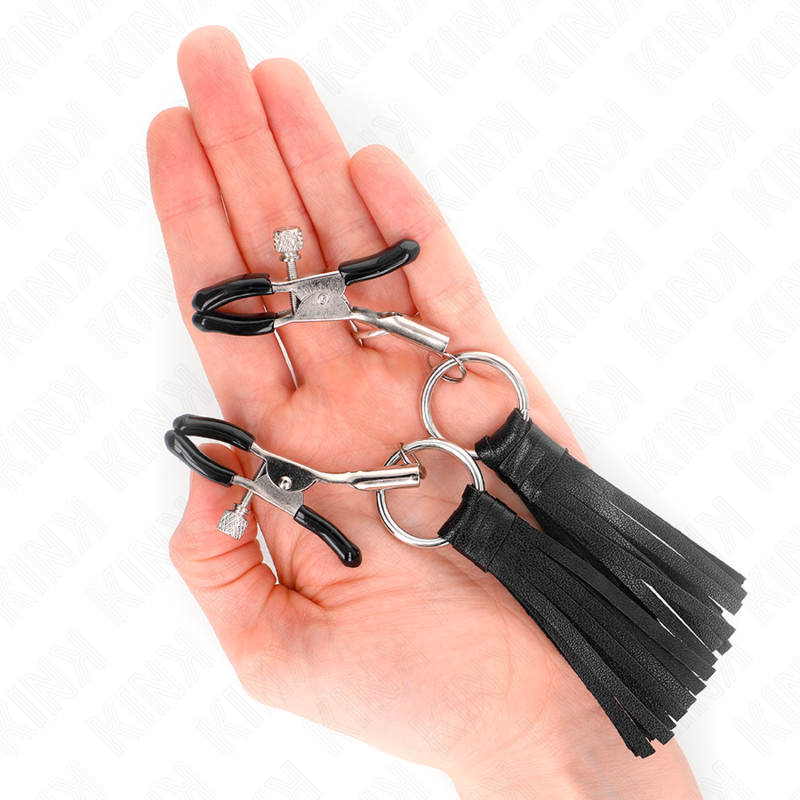 kink pinces a telemons a pampons en cuirette 6 cm