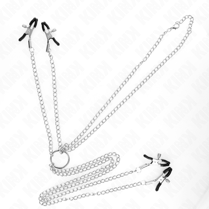 Pinces à tétons et clitoris lot de 4 réglables argent — vue principale
