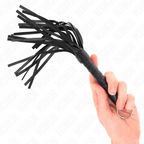 Mini fouet souple noir pour jeux de fessée — vue principale