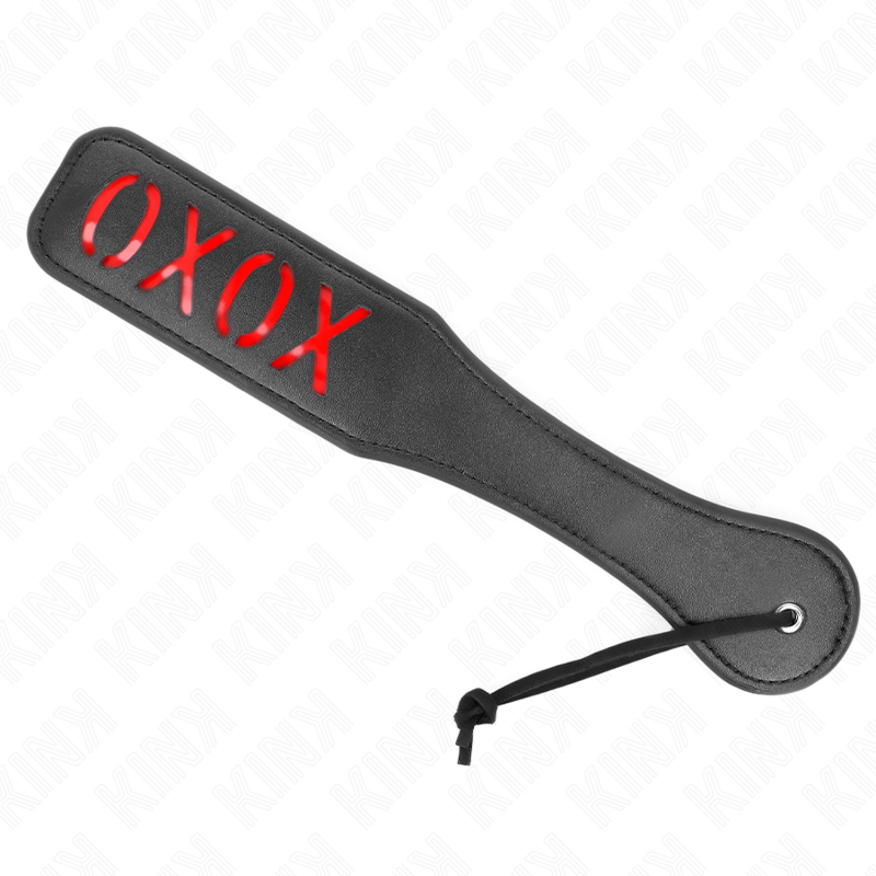 Paddle à message XOXO pour fessées marquées — détail produit