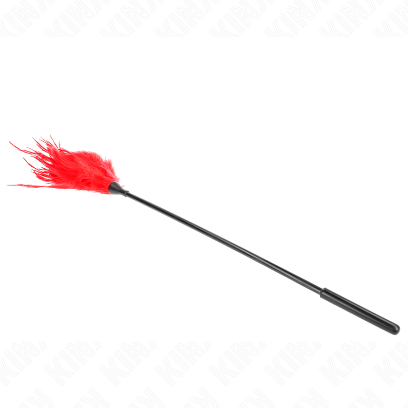 kink plusieurs plumes de chatouilles rouges 45 cm