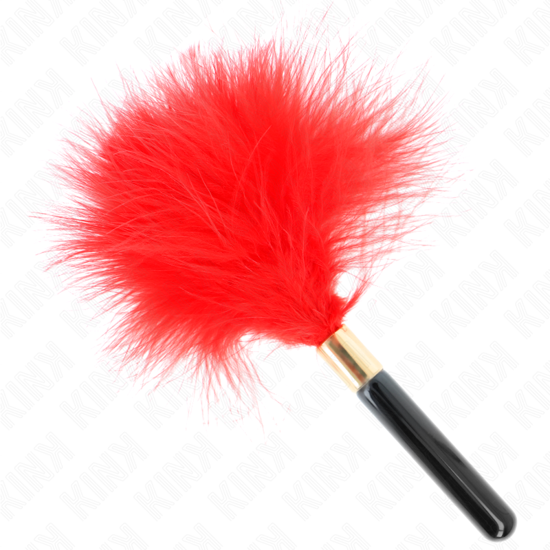 kink plumes chacoules en metal rouge or 18 cm