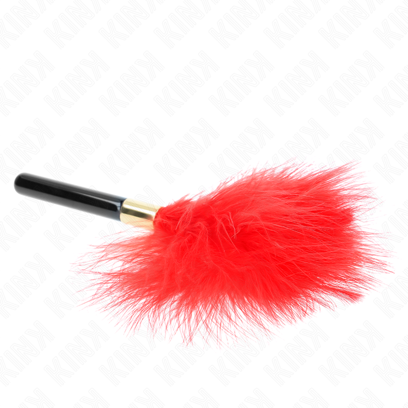 kink plumes chacoules en metal rouge or 18 cm