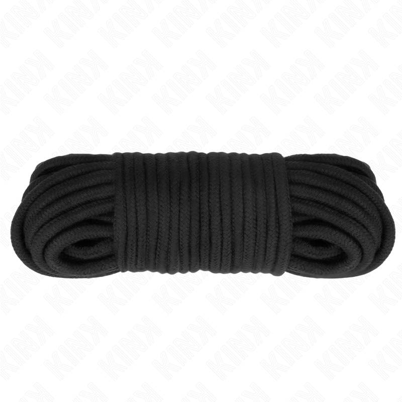 kink corde en coton 20 metres noir