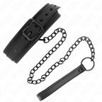 Collier de bondage en néoprène avec laisse — détail produit