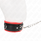Collier lourd à boucles avec laisse — vue de dos
