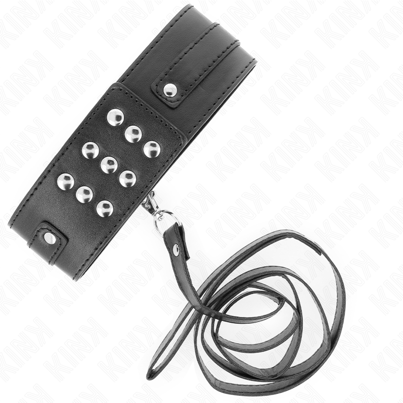 Collier de soumission avec longue laisse — détail produit