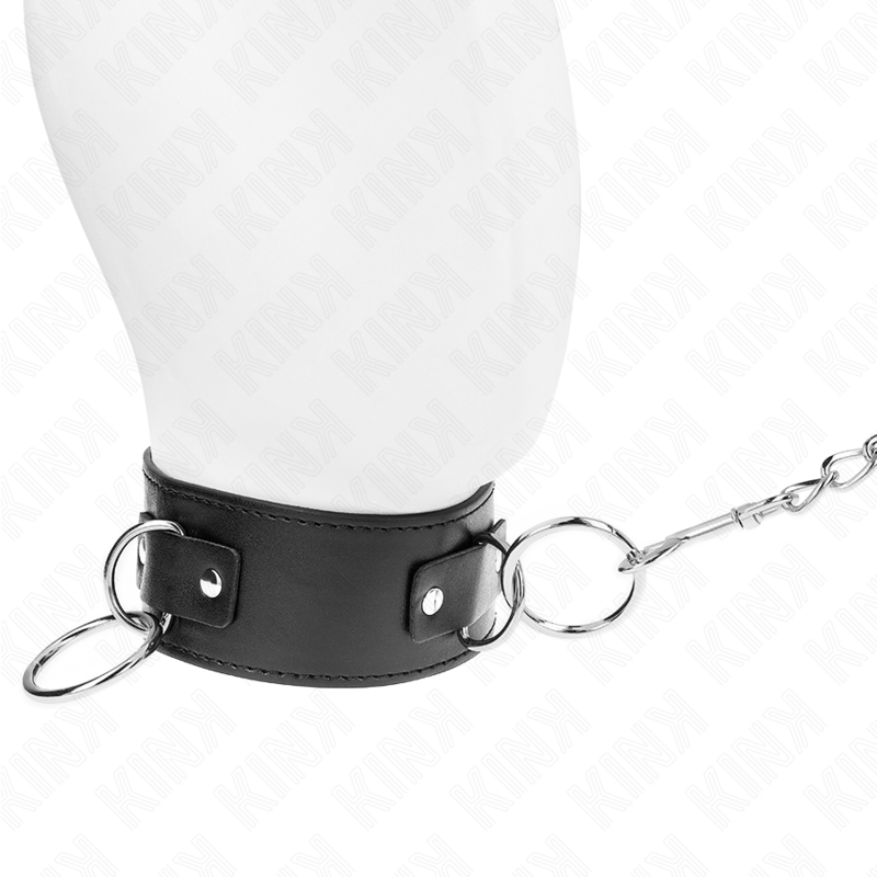 kink collier avec laisse 65 cm 3 anneaux modele 2 reglable 36 43 cm x 5 cm