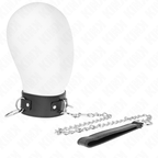 kink collier avec laisse 65 cm 3 anneaux modele 2 reglable 36 43 cm x 5 cm