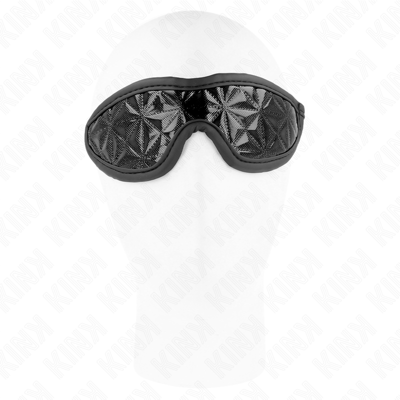 Serre-tête harnais motif diamant noir — vue de profil