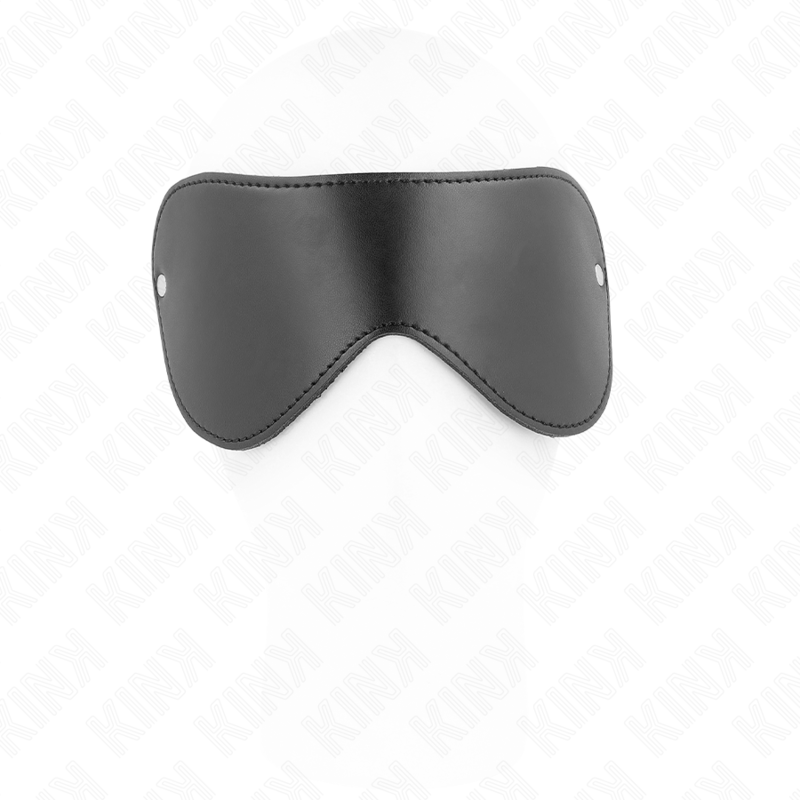 Bandeau pour les yeux en cuir à deux rivets — vue de profil