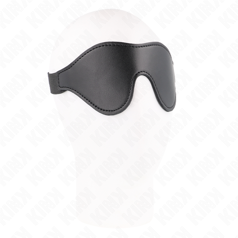 Bandeau pour les yeux en cuir avec sangle élastique — vue principale