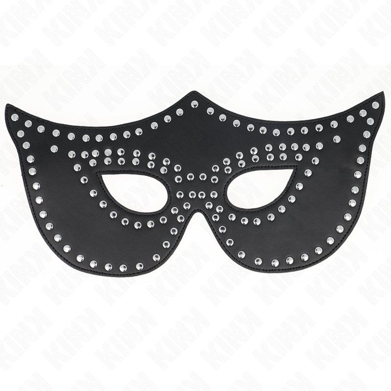Masque en simili à rivets modèle large — détail produit