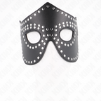 Masque en simili à rivets modèle large — vue de profil