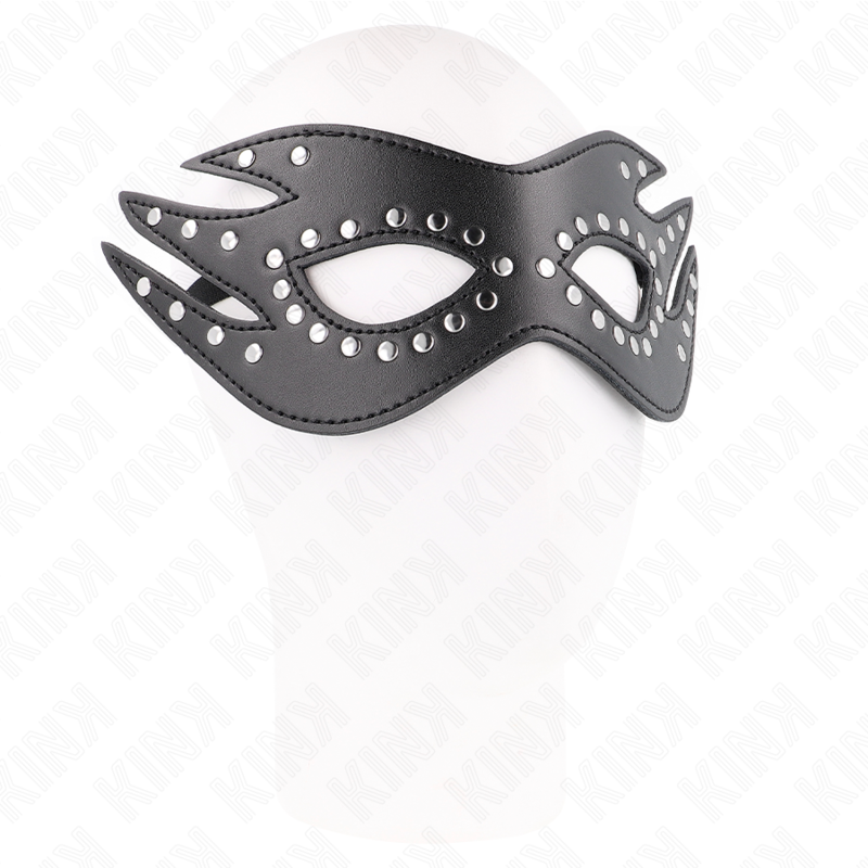 kink masque en cuirette a rivets modele 3 26 x 9 5 cm