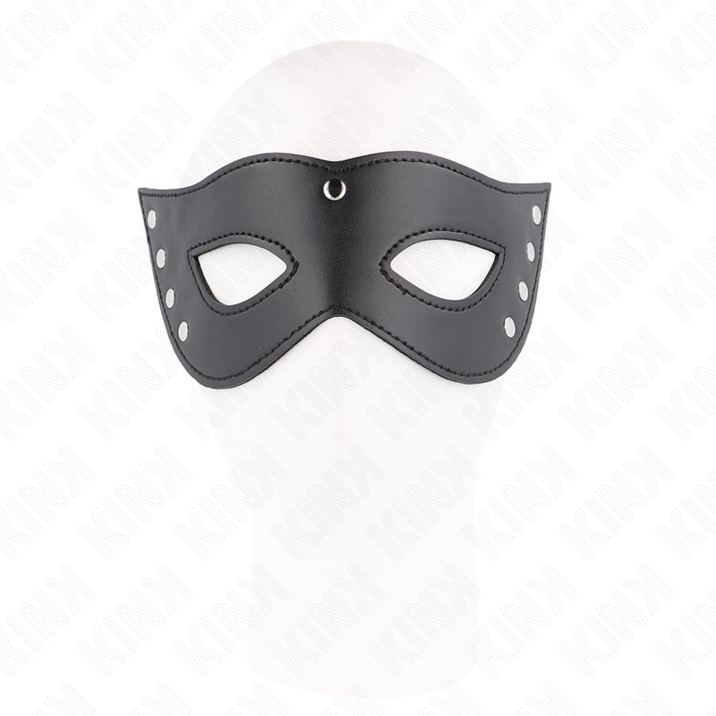 Masque BDSM 4 rivets — vue de profil