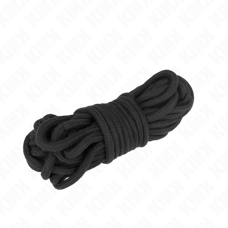 Corde de bondage en coton 5 mètres noir — vue principale