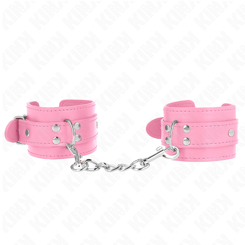 Manchettes de poignets simples roses réglables — détail produit