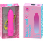 Mini vibromasseur chauffant en silicone 5 modes — vue rapprochée