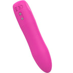 Mini vibromasseur chauffant en silicone 5 modes — vue de profil