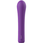 Vibromasseur rabbit en silicone lilas — vue de profil