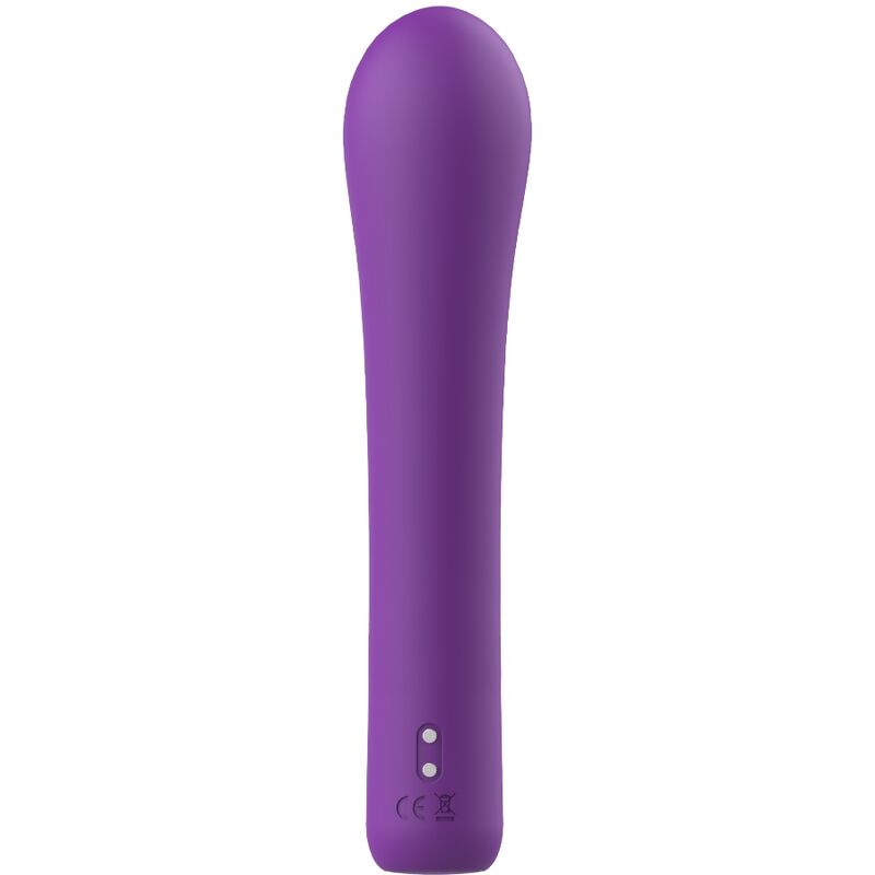 Vibromasseur rabbit en silicone lilas — vue de profil