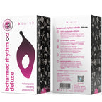 Anneau pénien vibrant en silicone lilas — finition matière