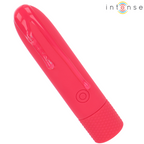 Mini vibromasseur bullet rechargeable rouge — vue de profil