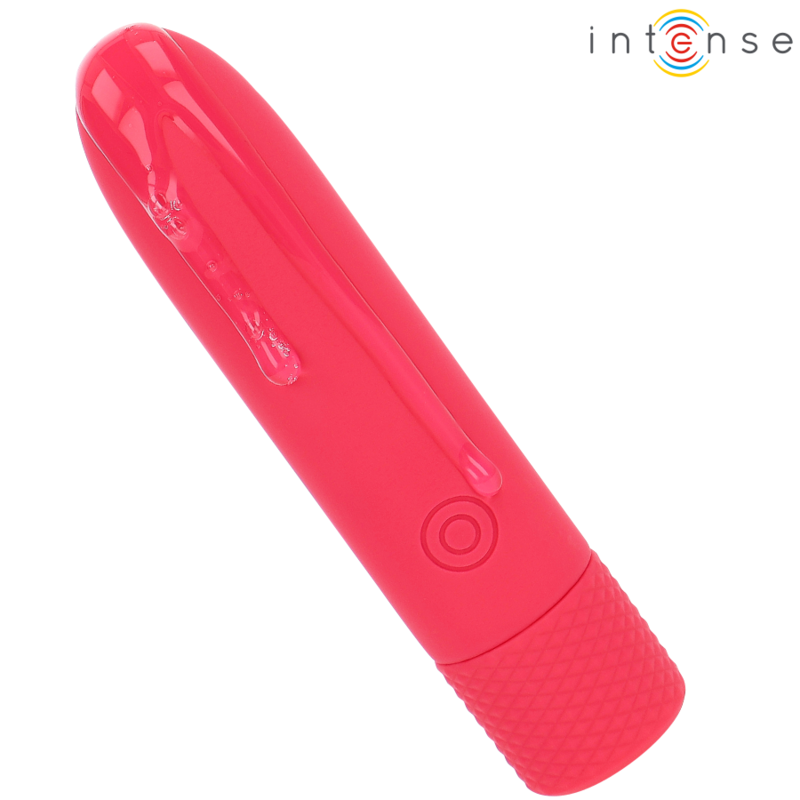 Mini vibromasseur bullet rechargeable rouge — vue de profil