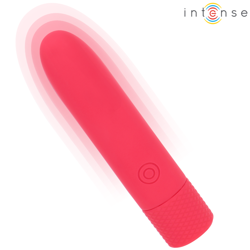Mini vibromasseur bullet rechargeable rouge — détail produit