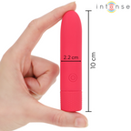 Mini vibromasseur bullet rechargeable rouge — vue de dos