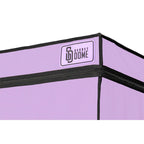 Cabine de jeu immersive violette avec serrage et LED — packaging fournisseur