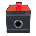 Cabine de contention compacte avec éclairage LED — détail texture surface