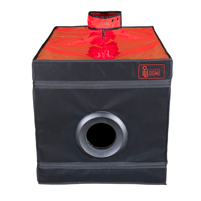 Cabine de contention compacte avec éclairage LED — détail texture surface