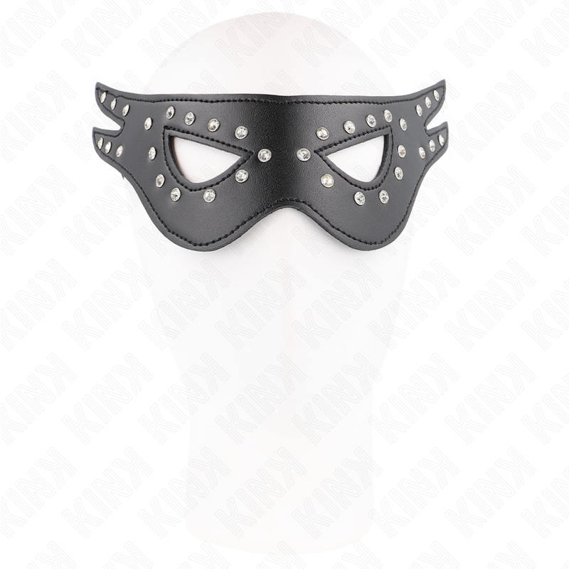 Masque sexy en simili au design audacieux — vue de profil