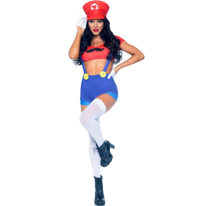Costume sexy inspiration plombier crop top short et casquett — détail produit