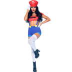 Costume sexy inspiration plombier crop top short et casquett — détail produit