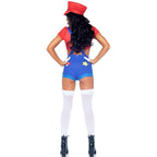 Costume sexy inspiration plombier crop top short et casquett — emballage produit