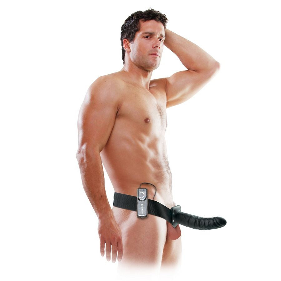 Vibrant creux strap-on