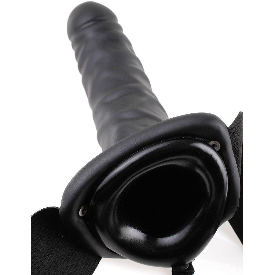 Vibrant creux strap-on