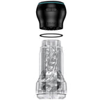 Coffret masturbateur transparent et module d'aspiration — détail produit