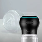 Coffret masturbateur transparent et module d'aspiration — détail texture surface